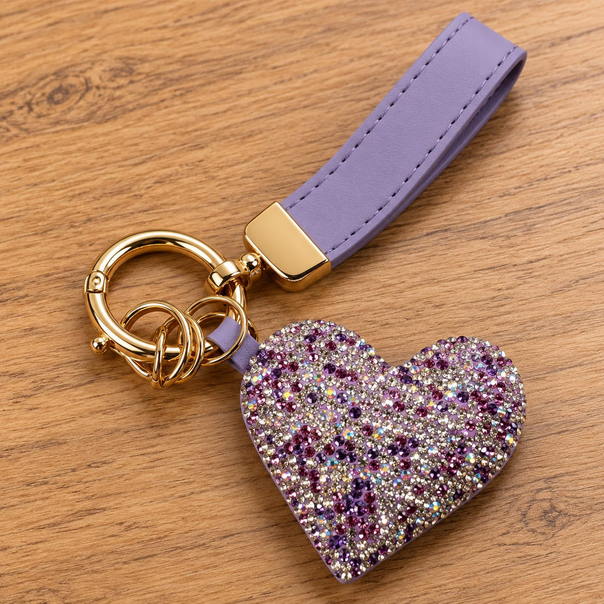 Leather Stud Keyrings