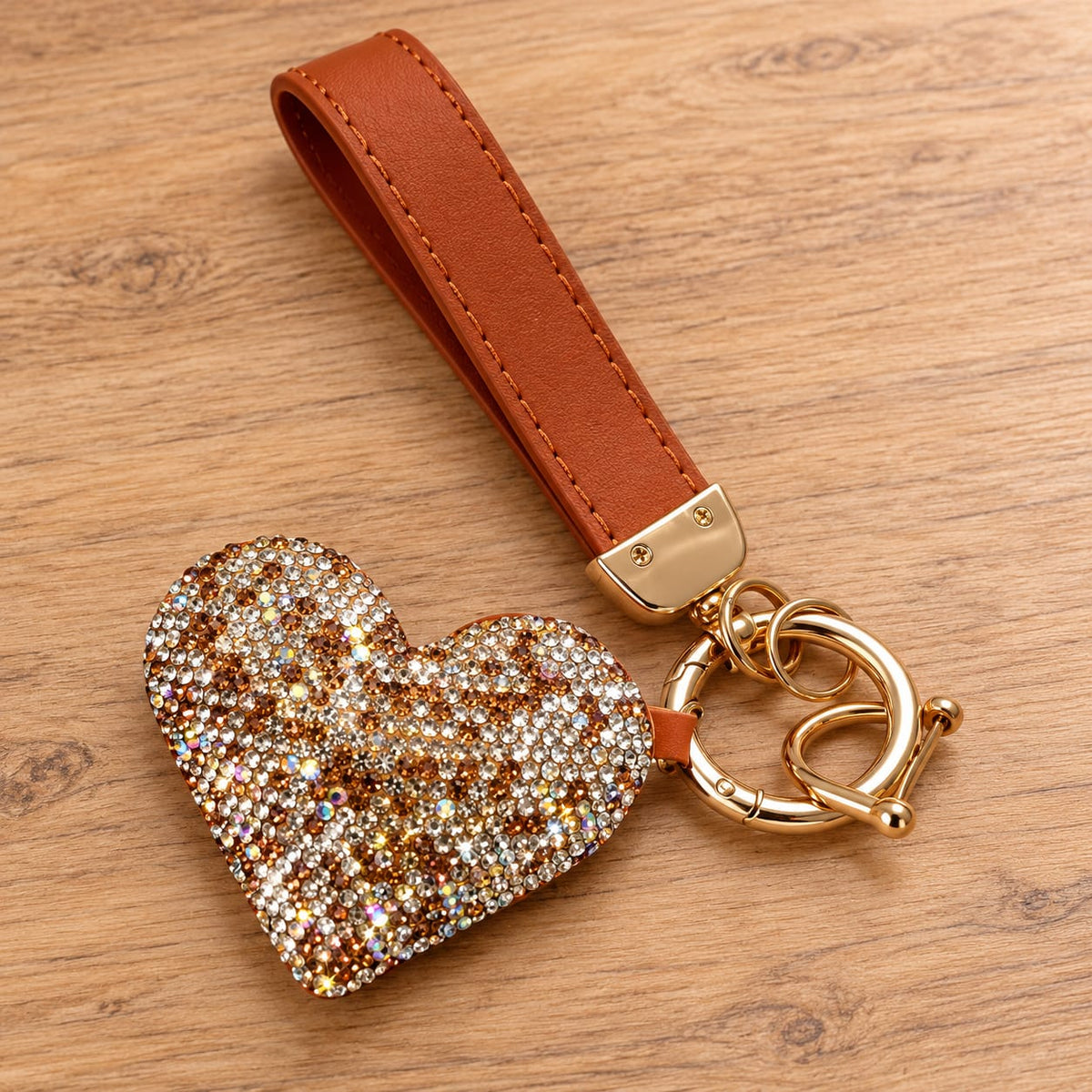 Leather Stud Keyrings