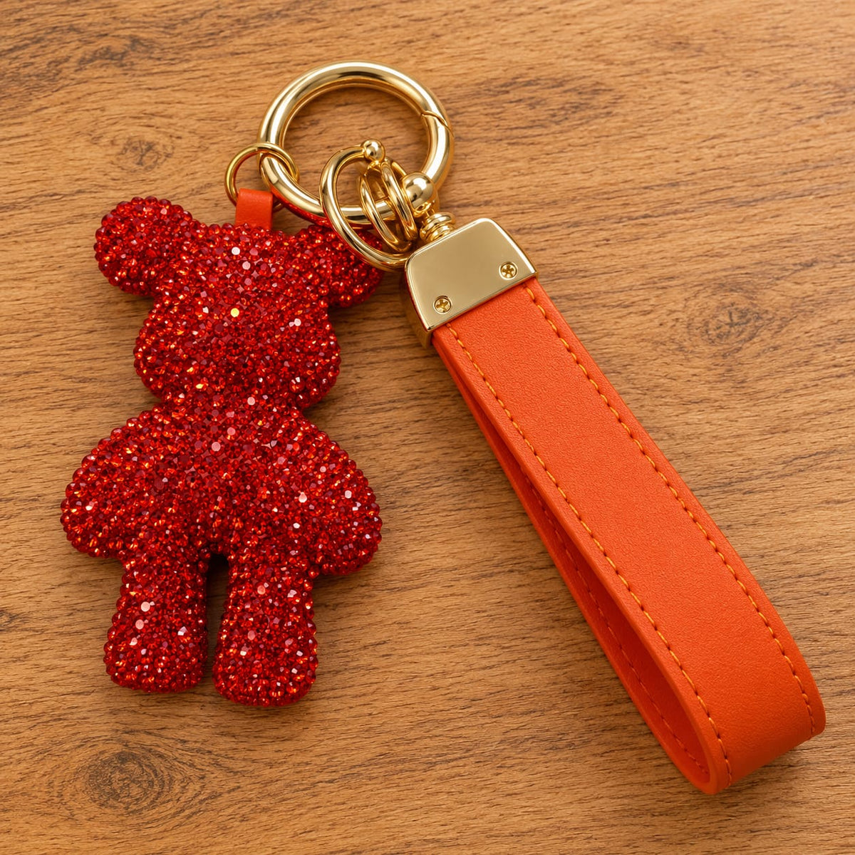 Leather Stud Keyrings
