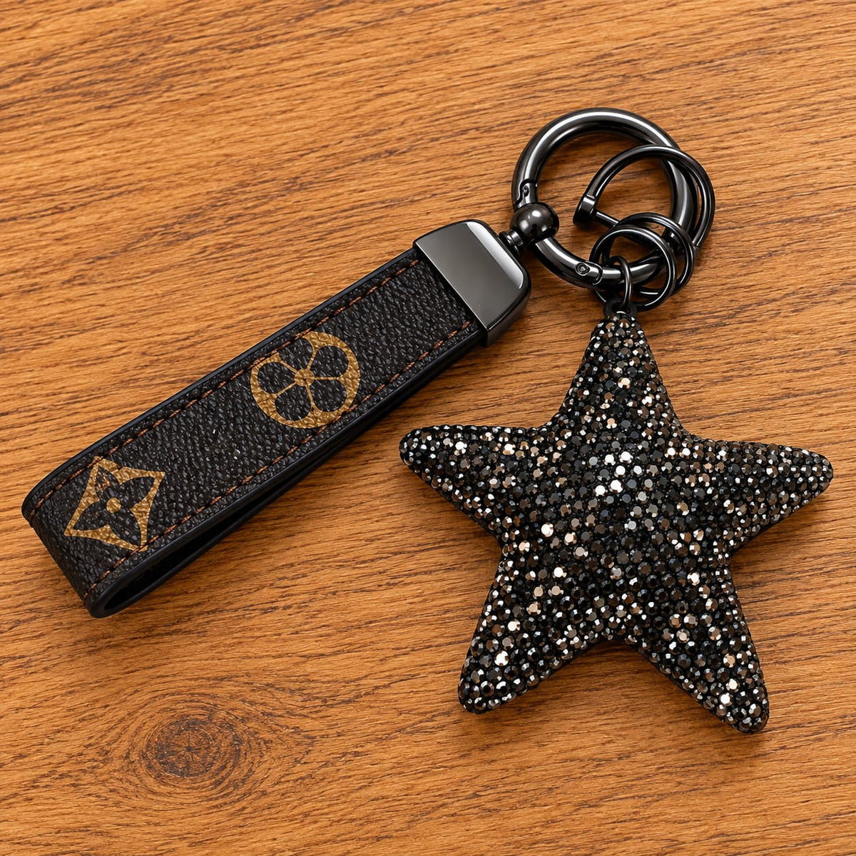 Leather Stud Keyrings