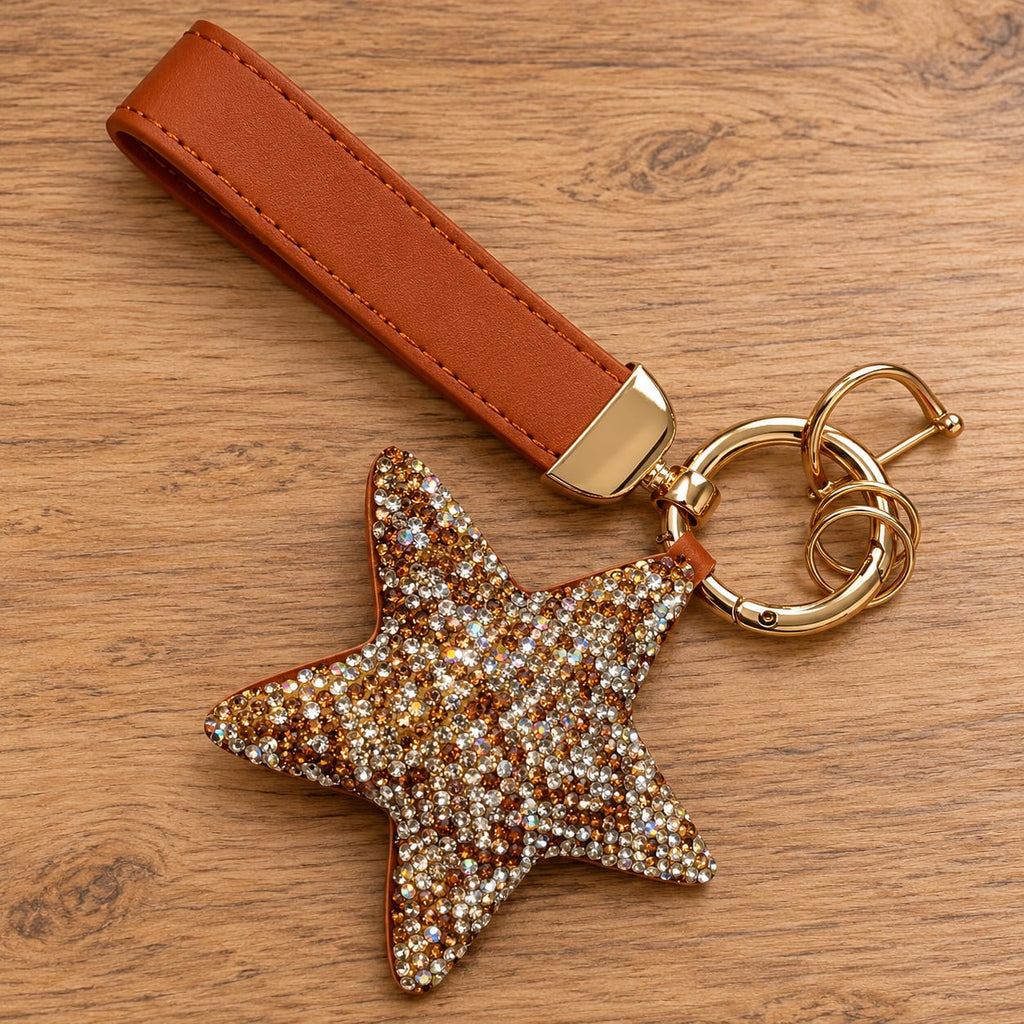 Leather Stud Keyrings